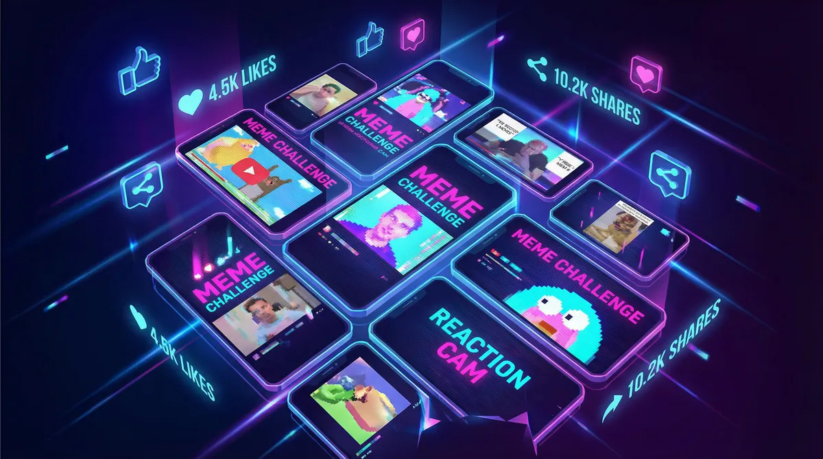 瓦哈拉斯 热梗挑战活动 - 用户二次创作展示